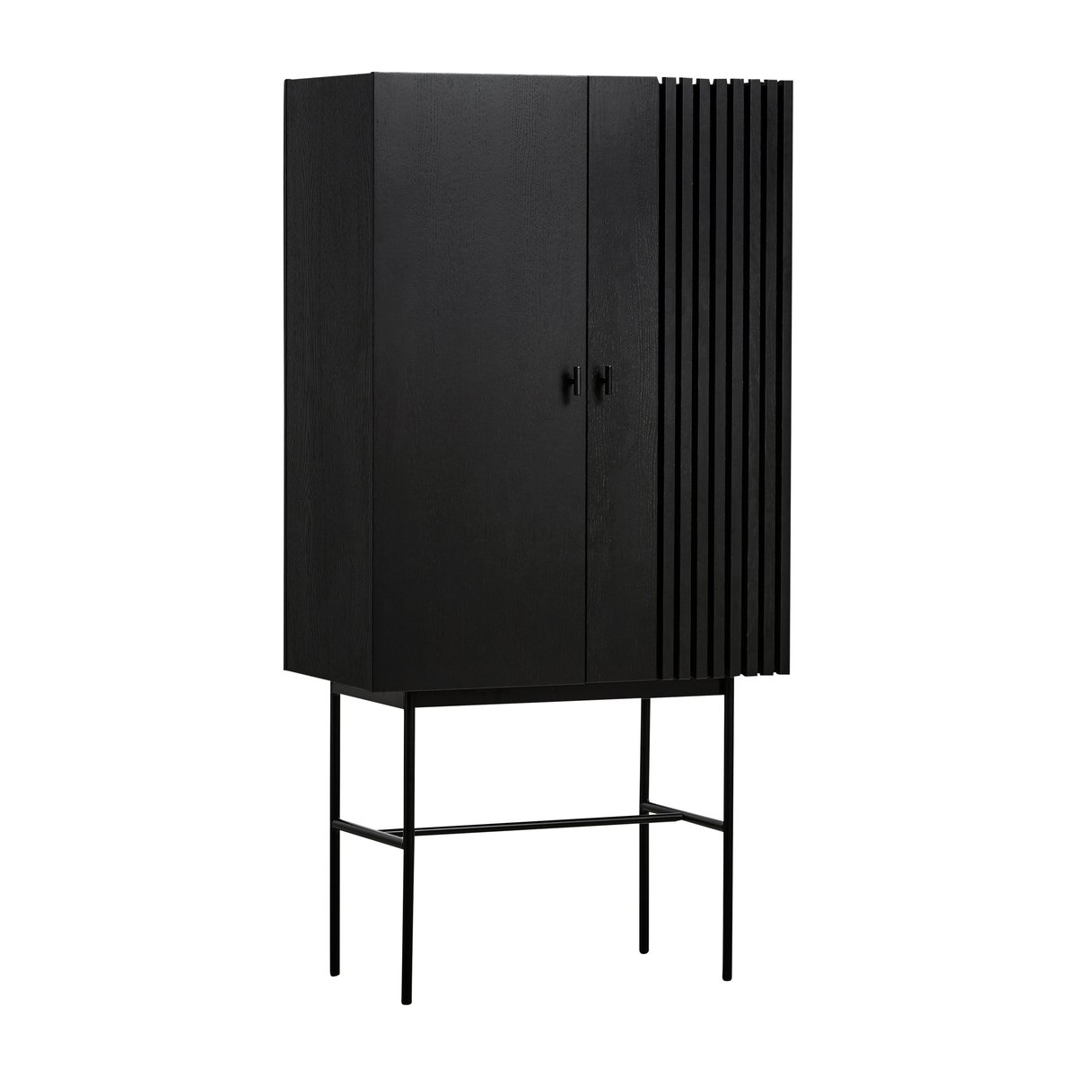 Woud Array cabinet. 80 cm Blackpainted oak