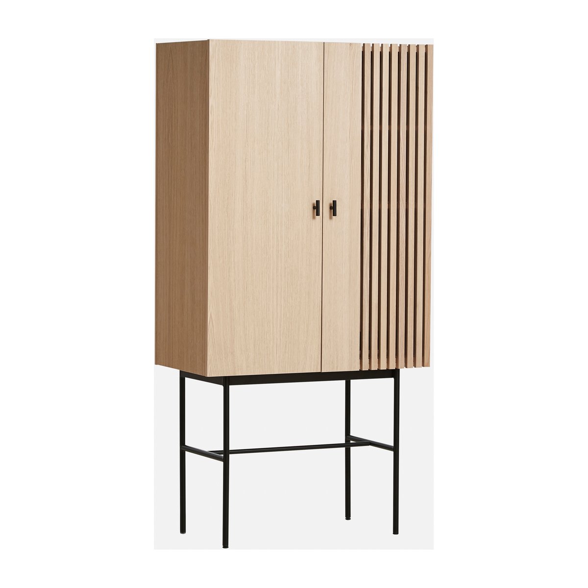 Woud Array cabinet. 80 cm White pigmented oak