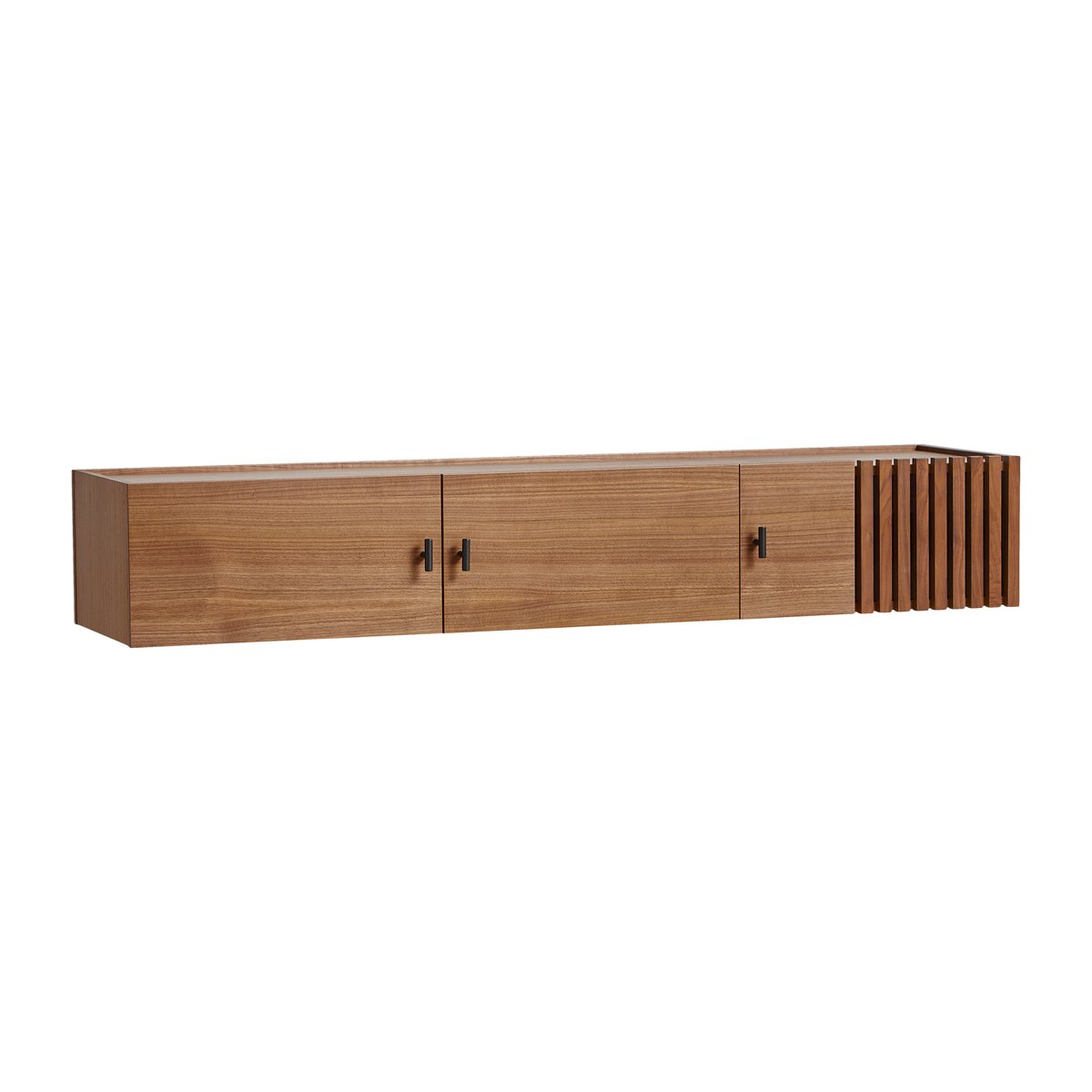 Woud Array side table, wall-mounted, 150 cm Walnut