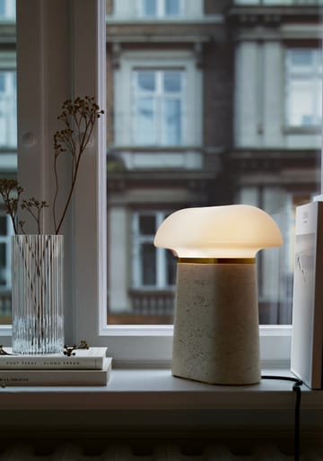 Nova table lamp - Ivory - Woud