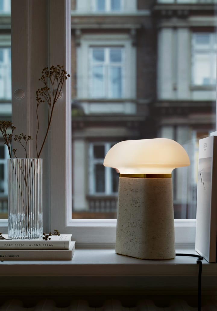 Nova table lamp - Ivory - Woud