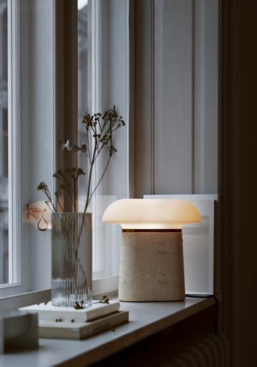 Nova table lamp - Ivory - Woud