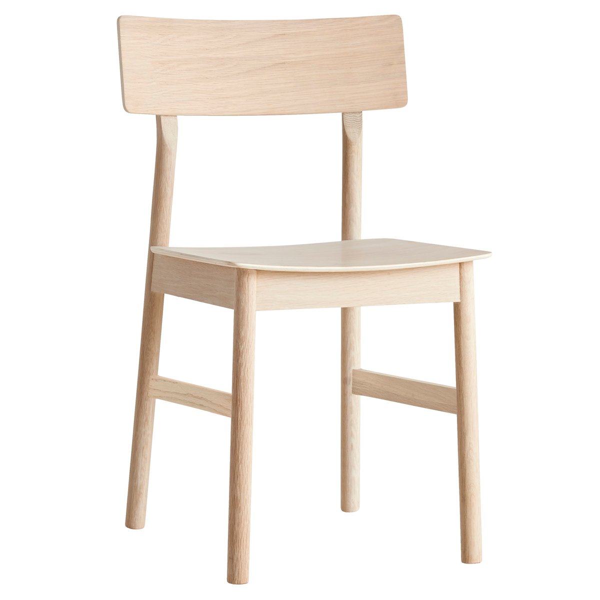 Woud Pause dining chairs 2.0 White-pigmented oak