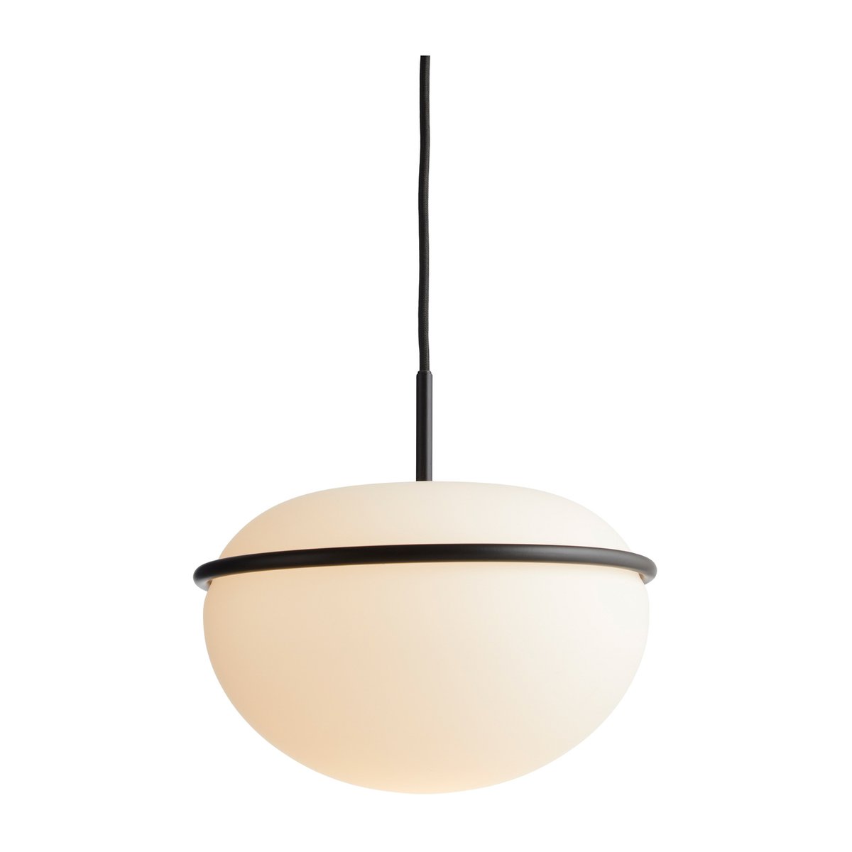 Woud Pump pendant lamp black, opal