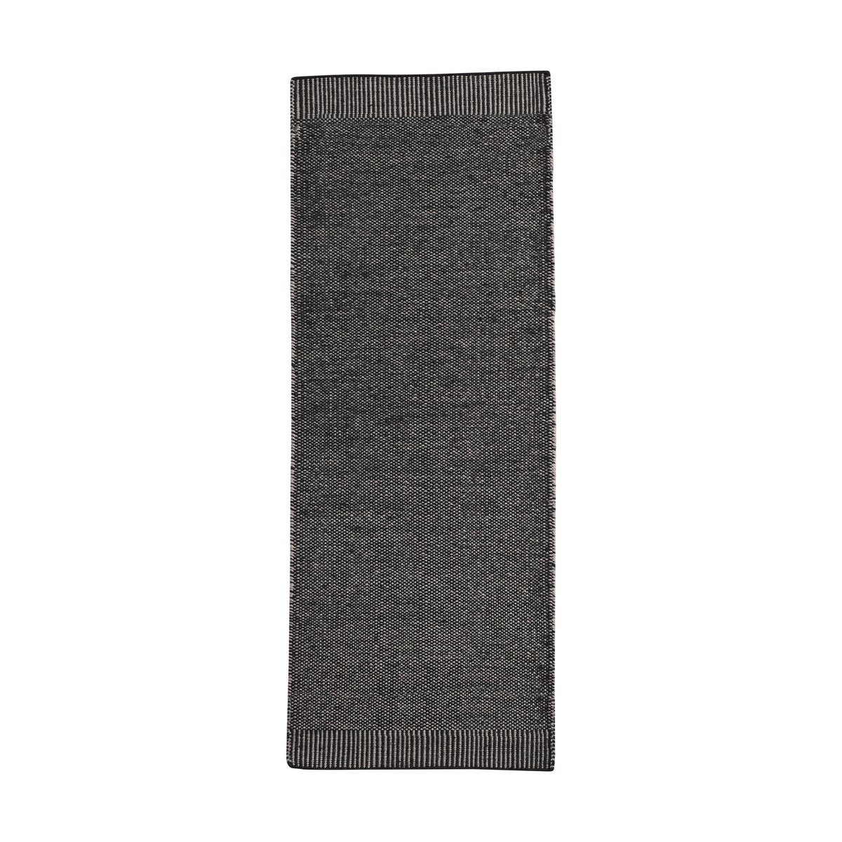 Woud Rombo rug grey 75x200 cm | Scandinavian Design | Wool rugs | Grey