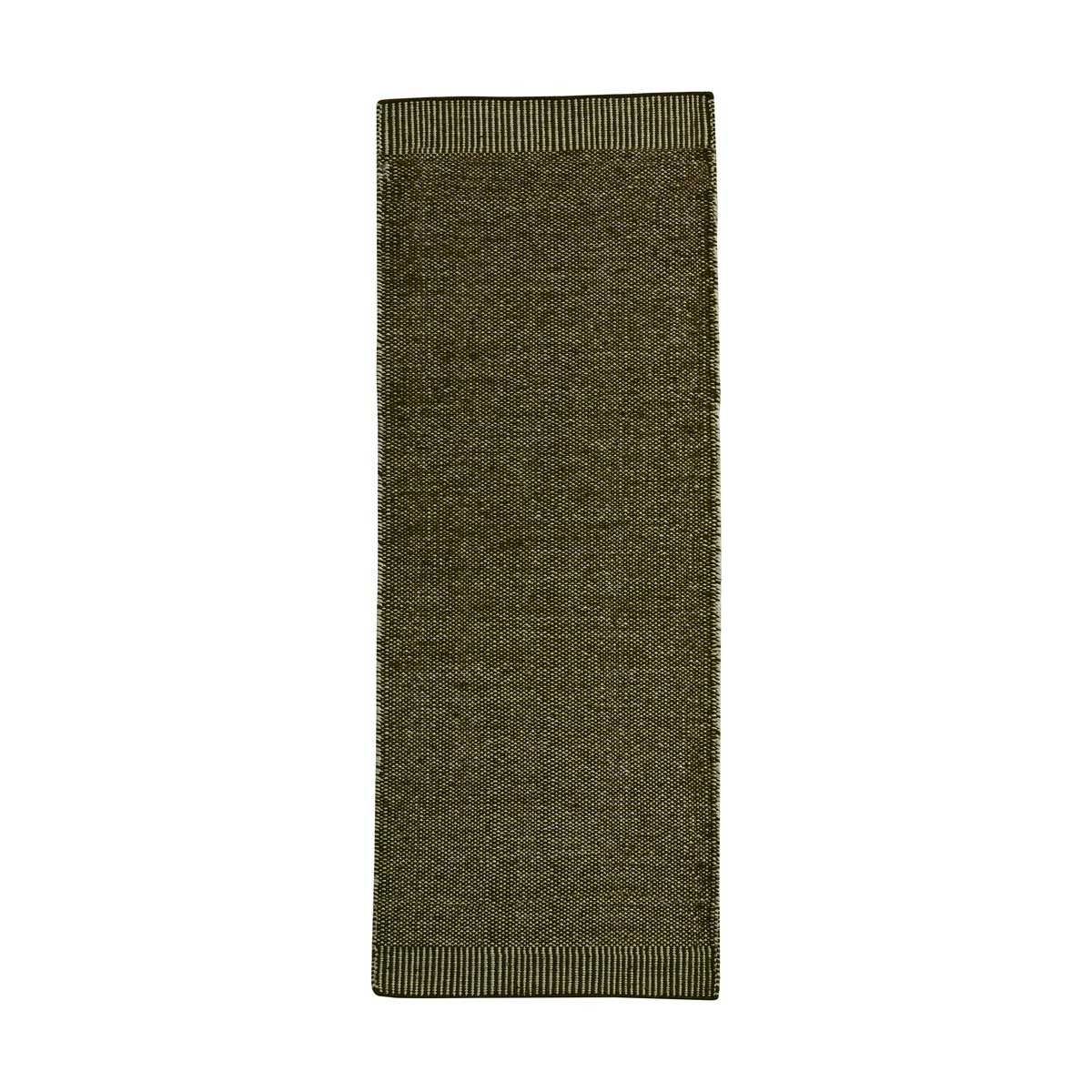 Woud Rombo rug moss green 75x200 cm