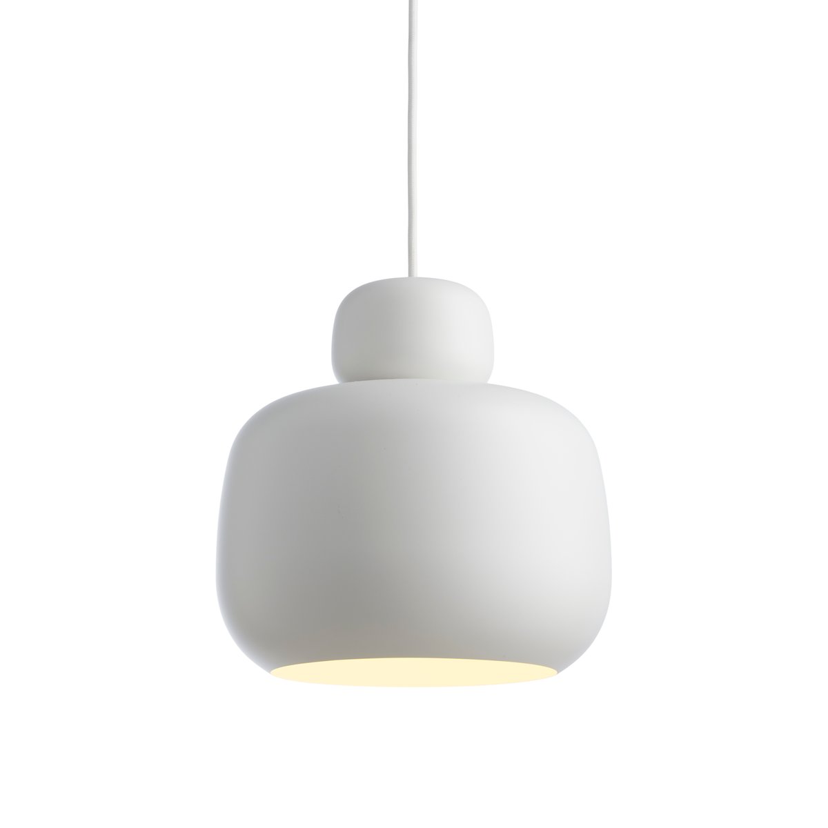 Woud Stone ceiling lamp large White