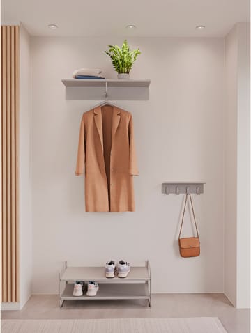 A-Coat rack hat shelf - Soft grey - Zone Denmark