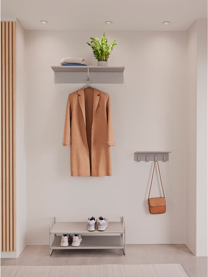 A-Coat rack hat shelf - Soft grey - Zone Denmark