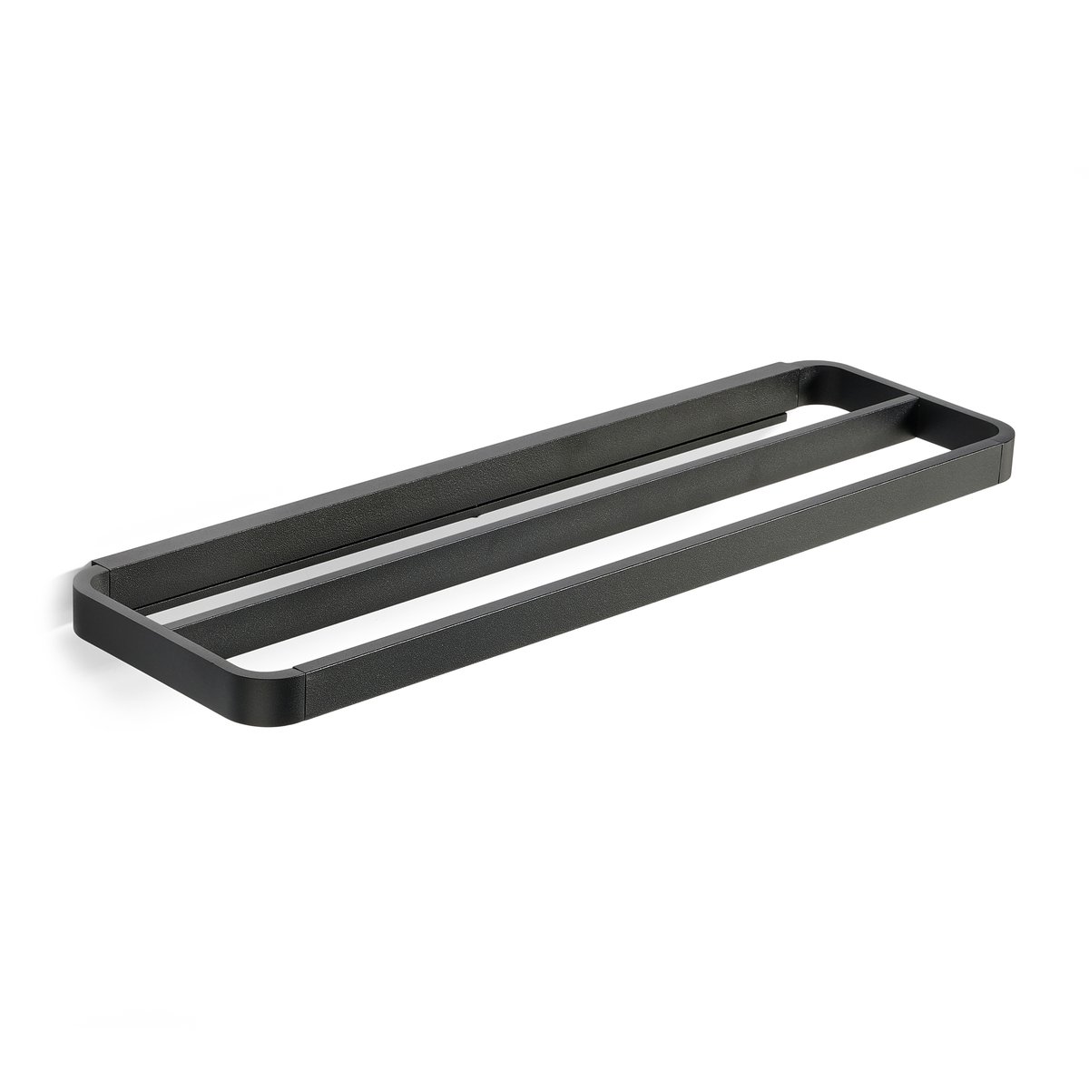 Zone Denmark RIM towel rack double 12x44 cm Black