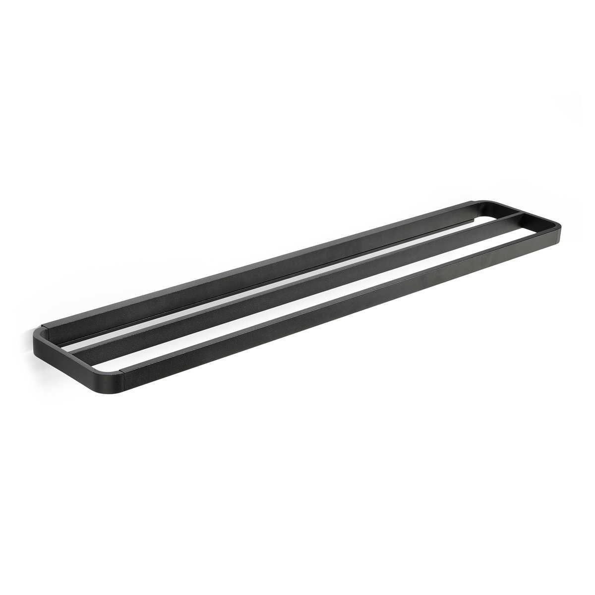 Zone Denmark RIM towel rack double 12x70 cm Black