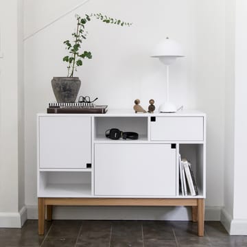 Citti 6x3 cabinet - White. stand in oak matt lacquered - Zweed