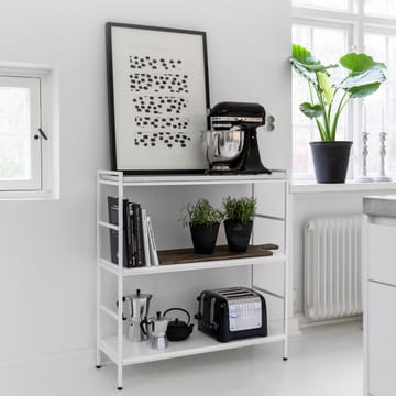 Molto 840 shelf - White, incl. white metal frame - Zweed