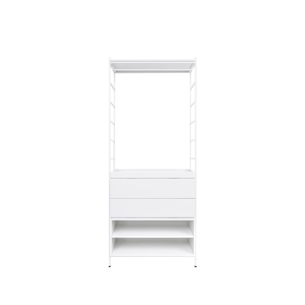 Zweed Molto High shelving system White, 1 section