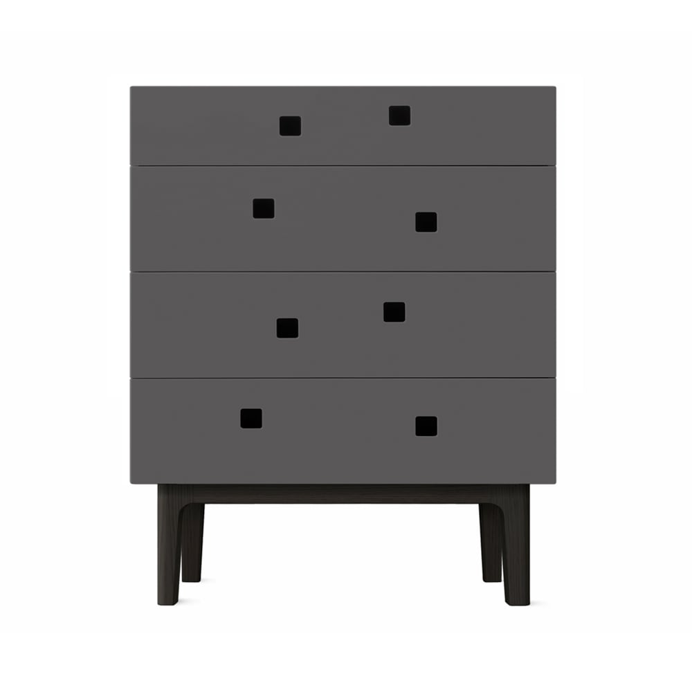 Zweed Peep B3 dresser Slate grey, black lacquer