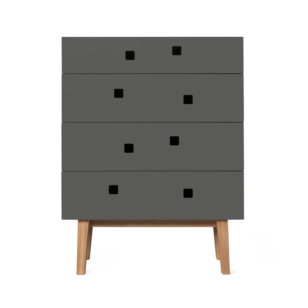 Zweed Peep B3 dresser Slate grey, retro, oak stand