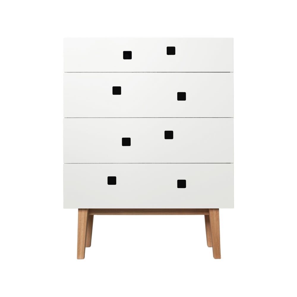 Zweed Peep B3 dresser White, retro, oak stand