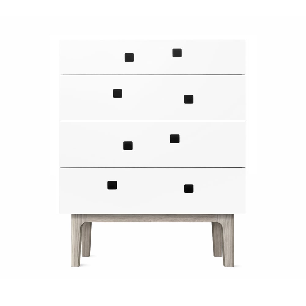 Zweed Peep B3 dresser White, white-pigmented oak