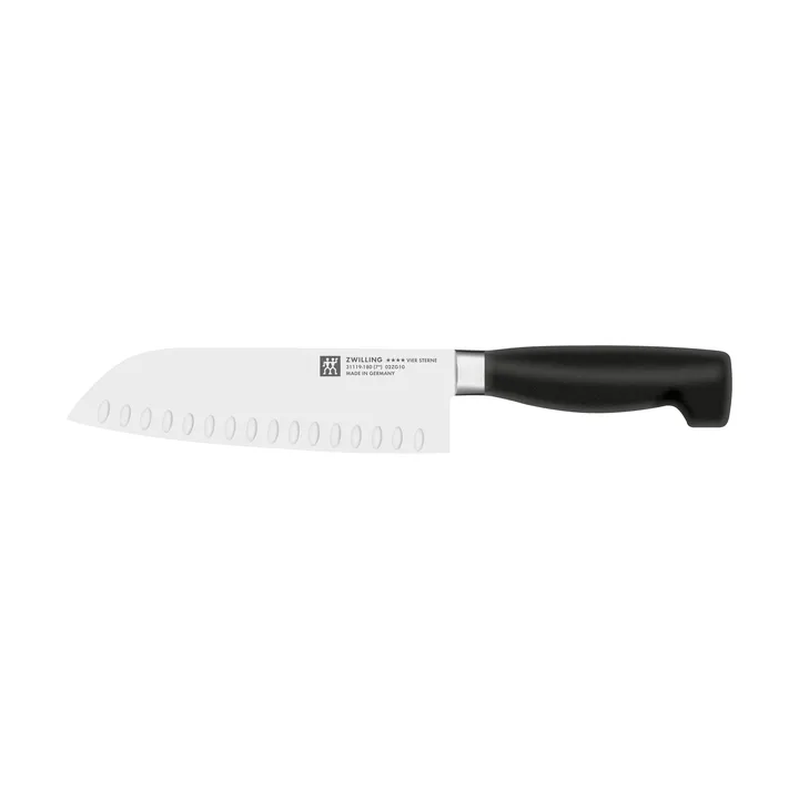 Zwilling Four Star Santoku knife 18 cm - Black-stainless steel - Zwilling