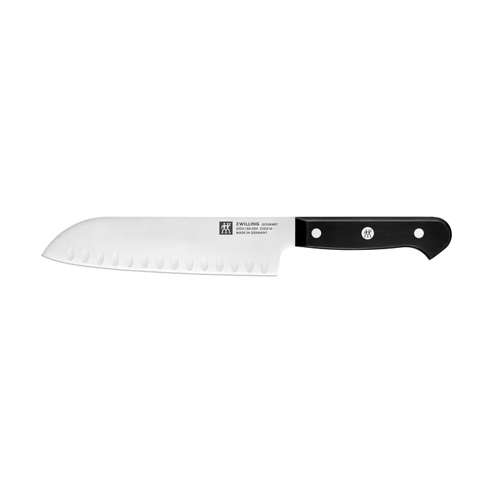 Zwilling Gourmet santoku knife 18 cm - Black-stainless steel - Zwilling