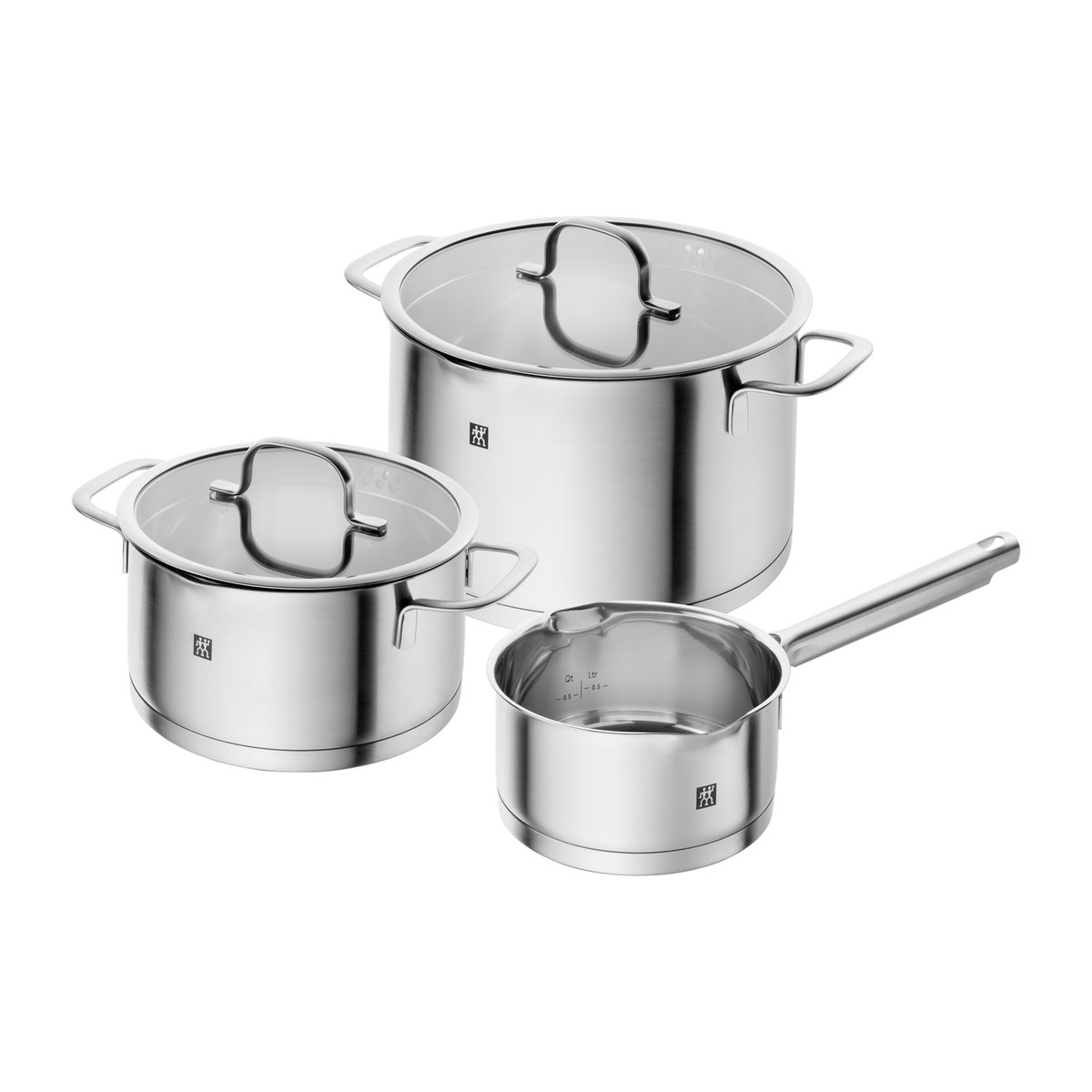 Zwilling Zwilling TrueFlow saucepan set 3 pieces Silver