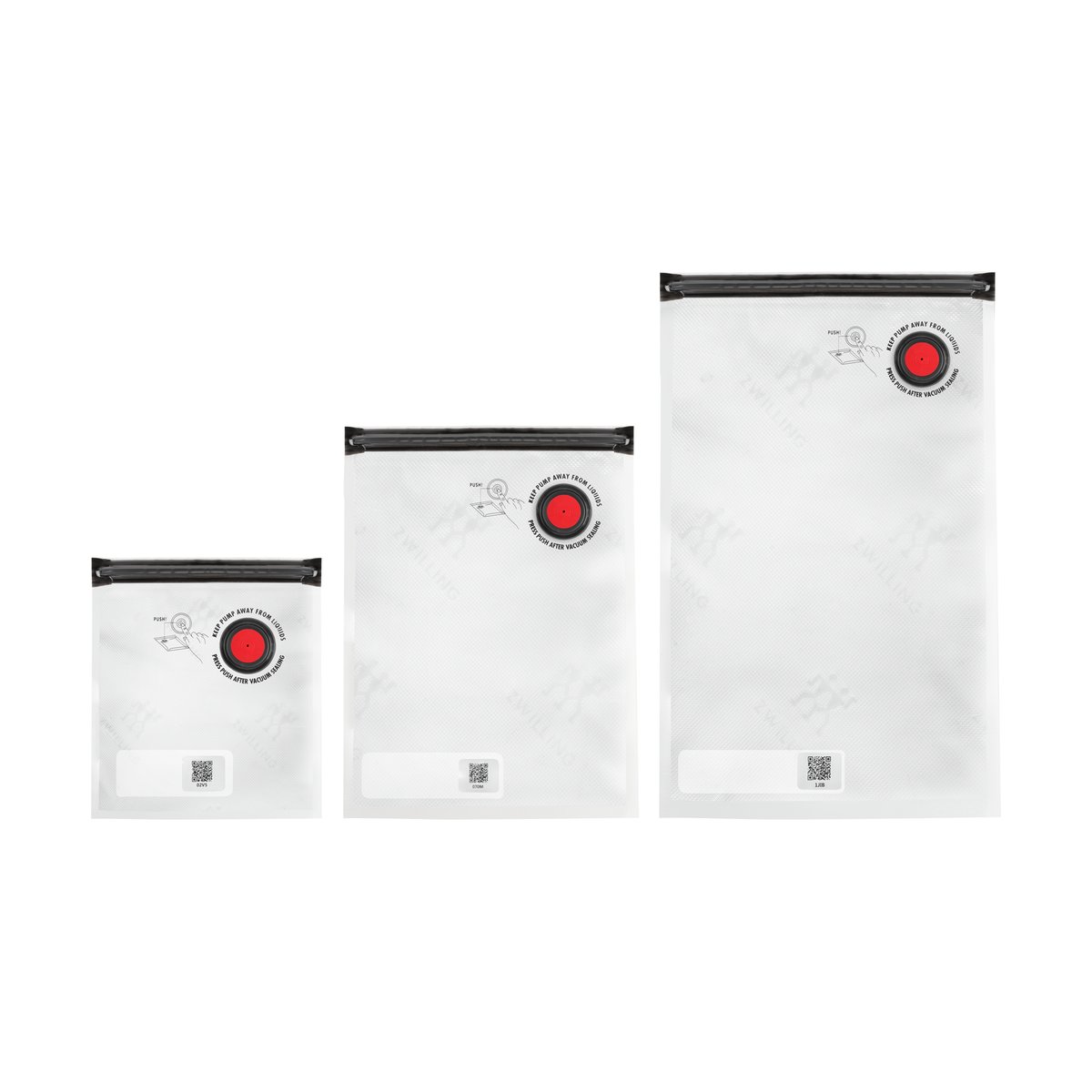 Zwilling Zwilling vacuum bag set S/M/L | Scandinavian Design | Other kitchen utensils | Transparent