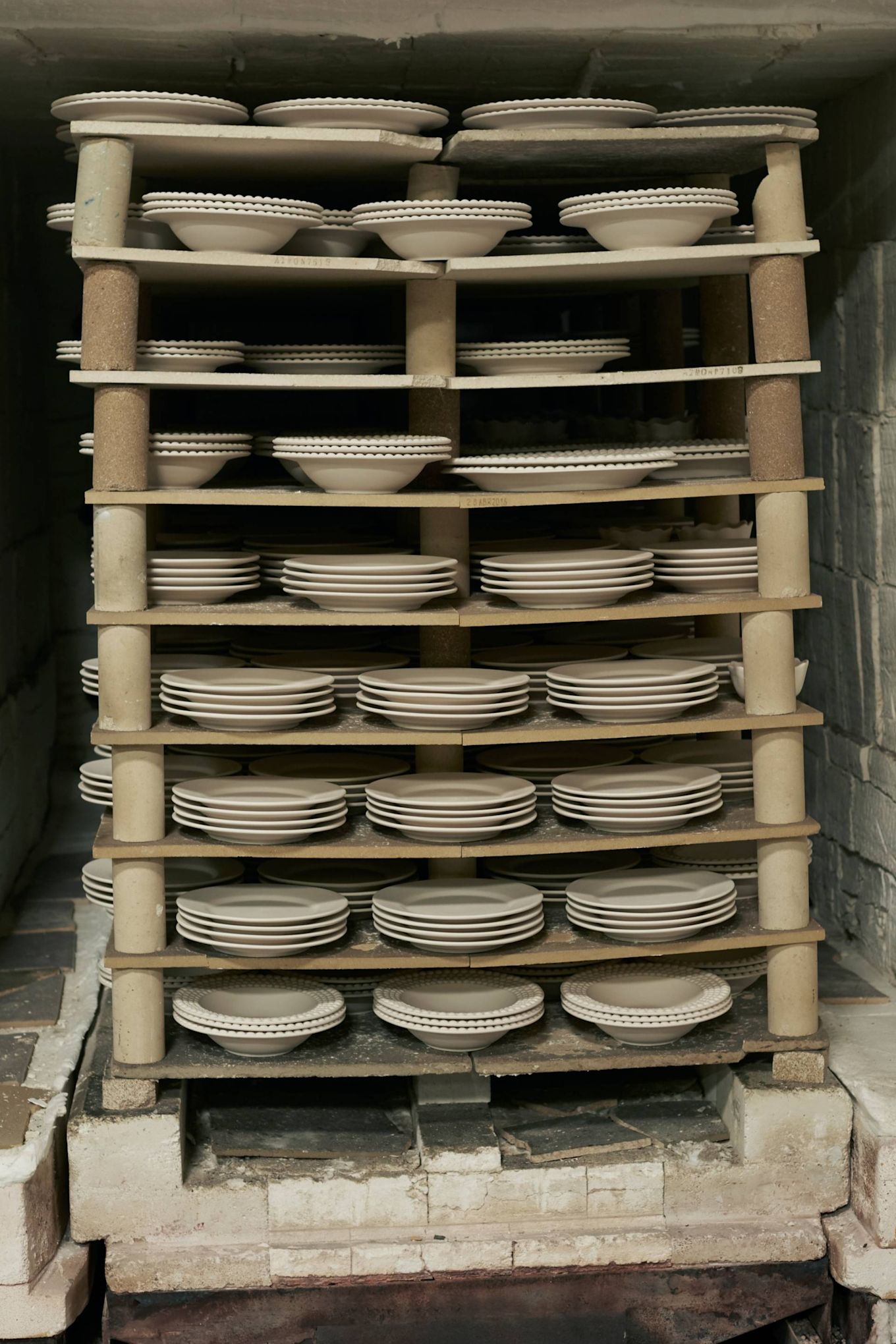 Finally the ceramics are then baked in the oven for 12 hours. 