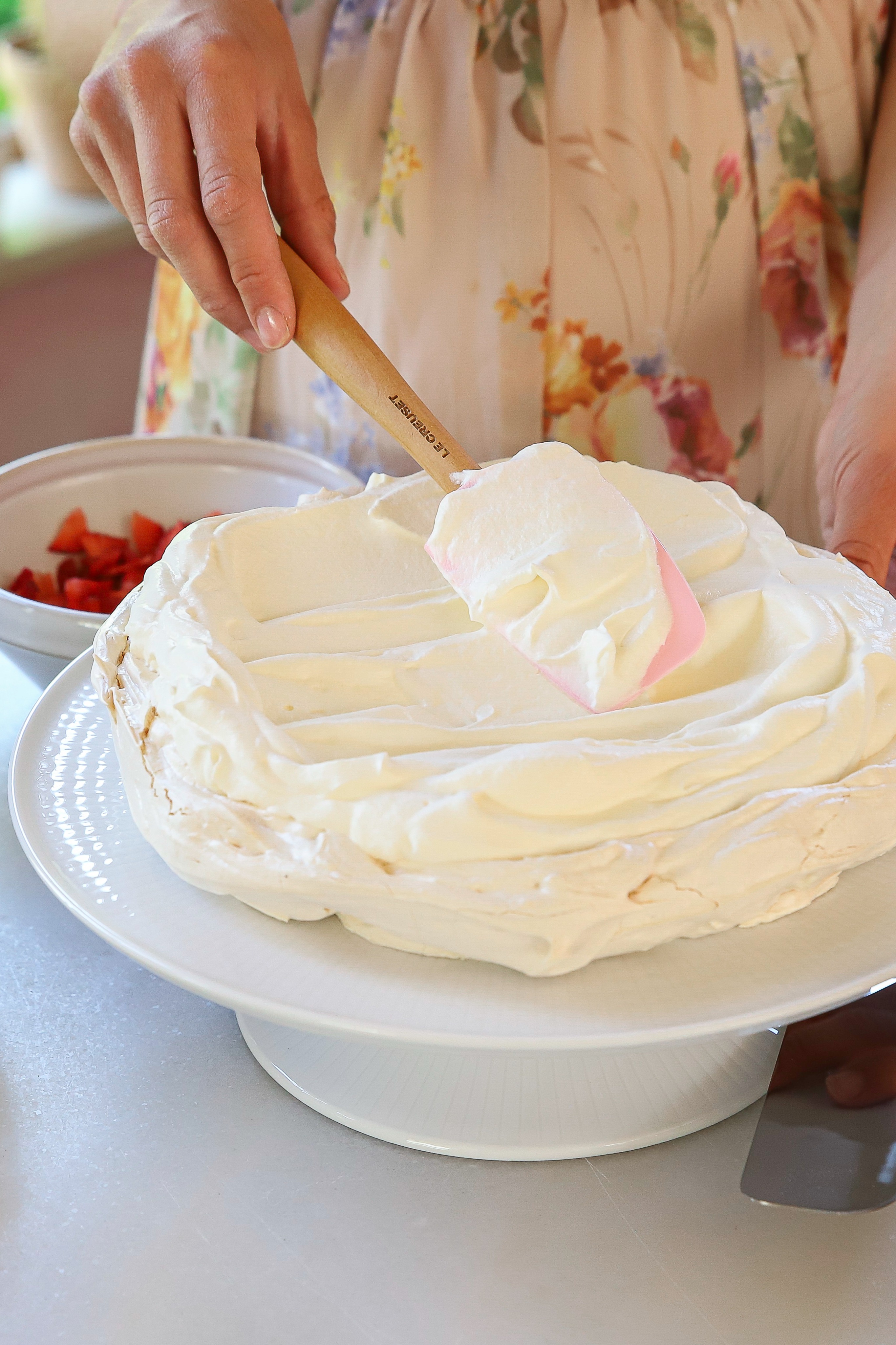 White Strawberry Swedish Princess Cake Recipe | Manuela Kjeilen | The  Inspired Home