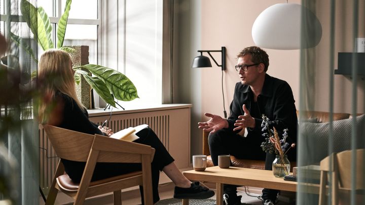 Nordic Nest conducts an interview with Muuto inside the Muuto showroom.