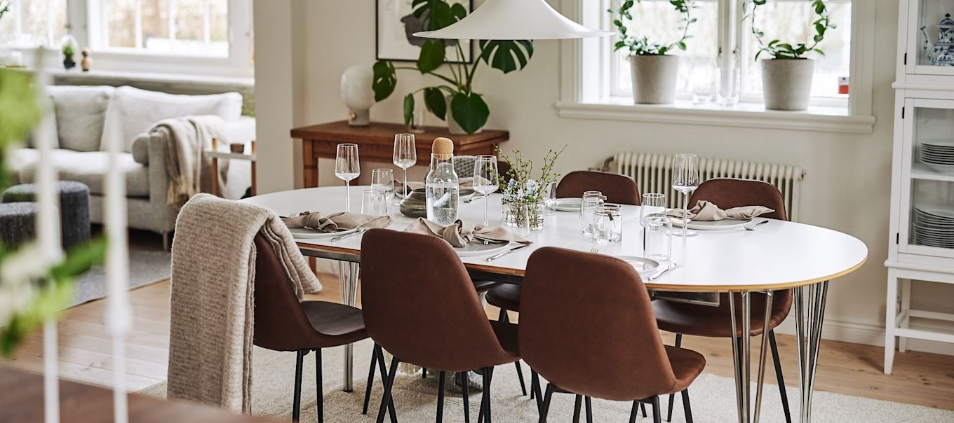 A classic scandinavian table setting.