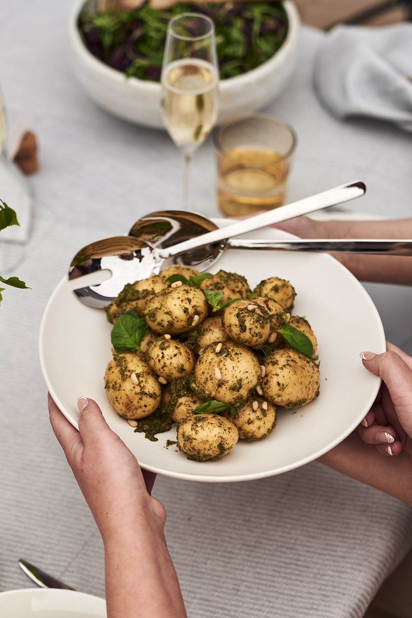 Host a Swedish crayfish party and serve a pesto potato salad to go with the crayfish. 