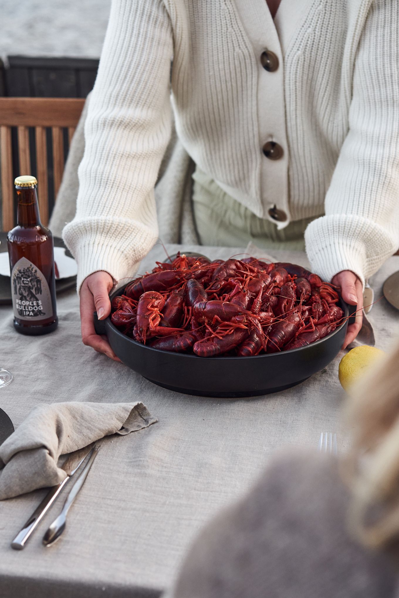 Hosting Swedish crayfish party means mountains of delicious swedish crayfish. 