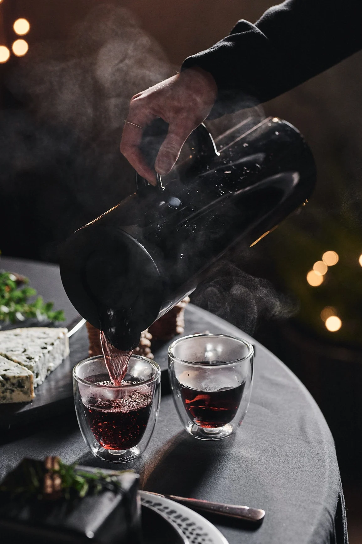 Serve coffee or mulled wine in a black favourite from Stelton.