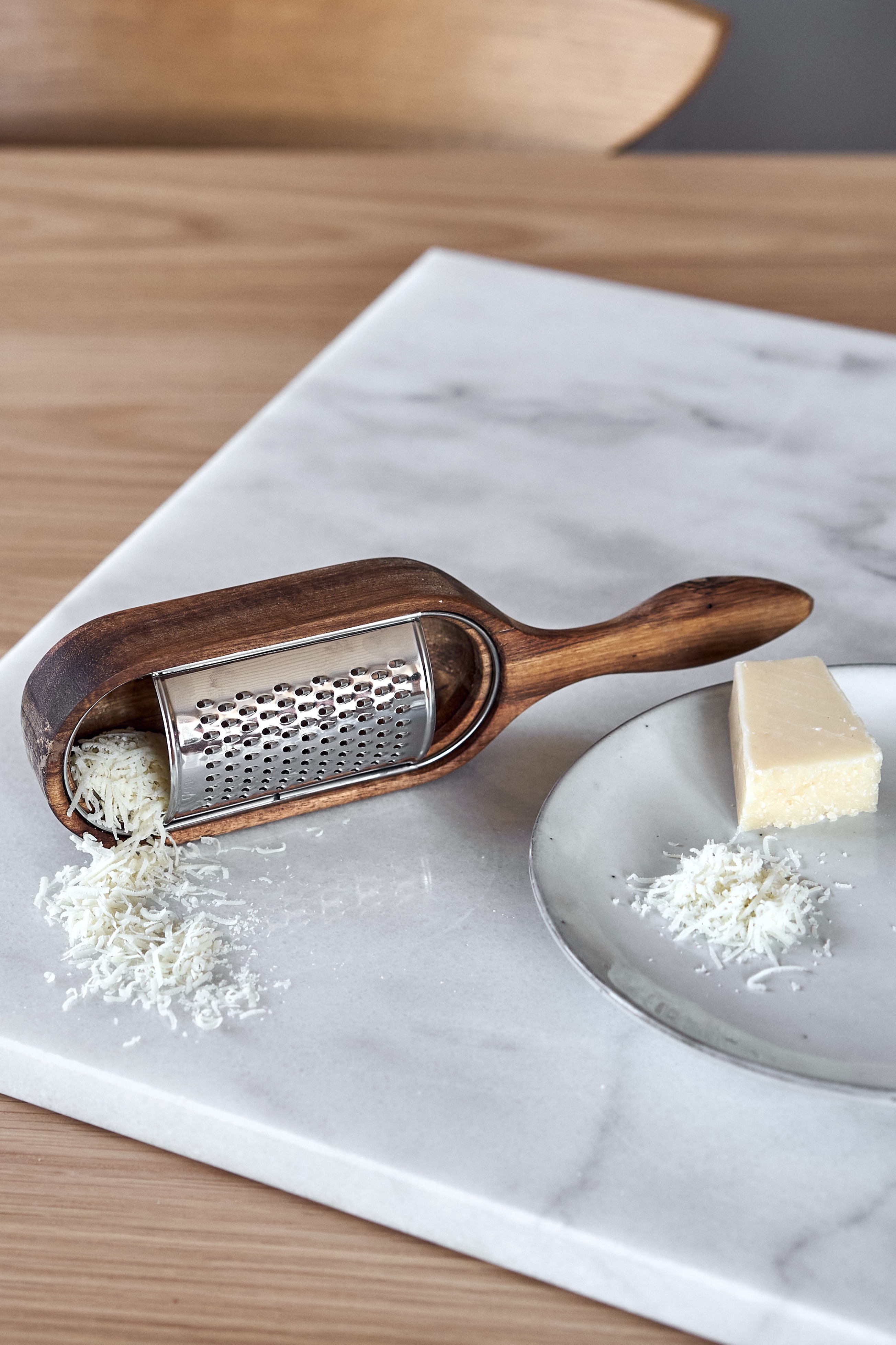 Sagaform Nature Cheese Grater with Drawer