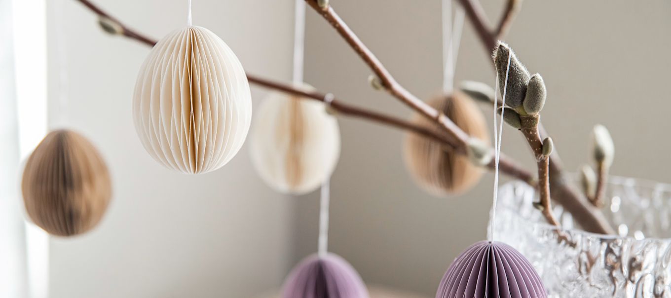 Stylish Easter decor in the form of Ovoid Easter pendants from DBKD. Photo: @bakamedfrida