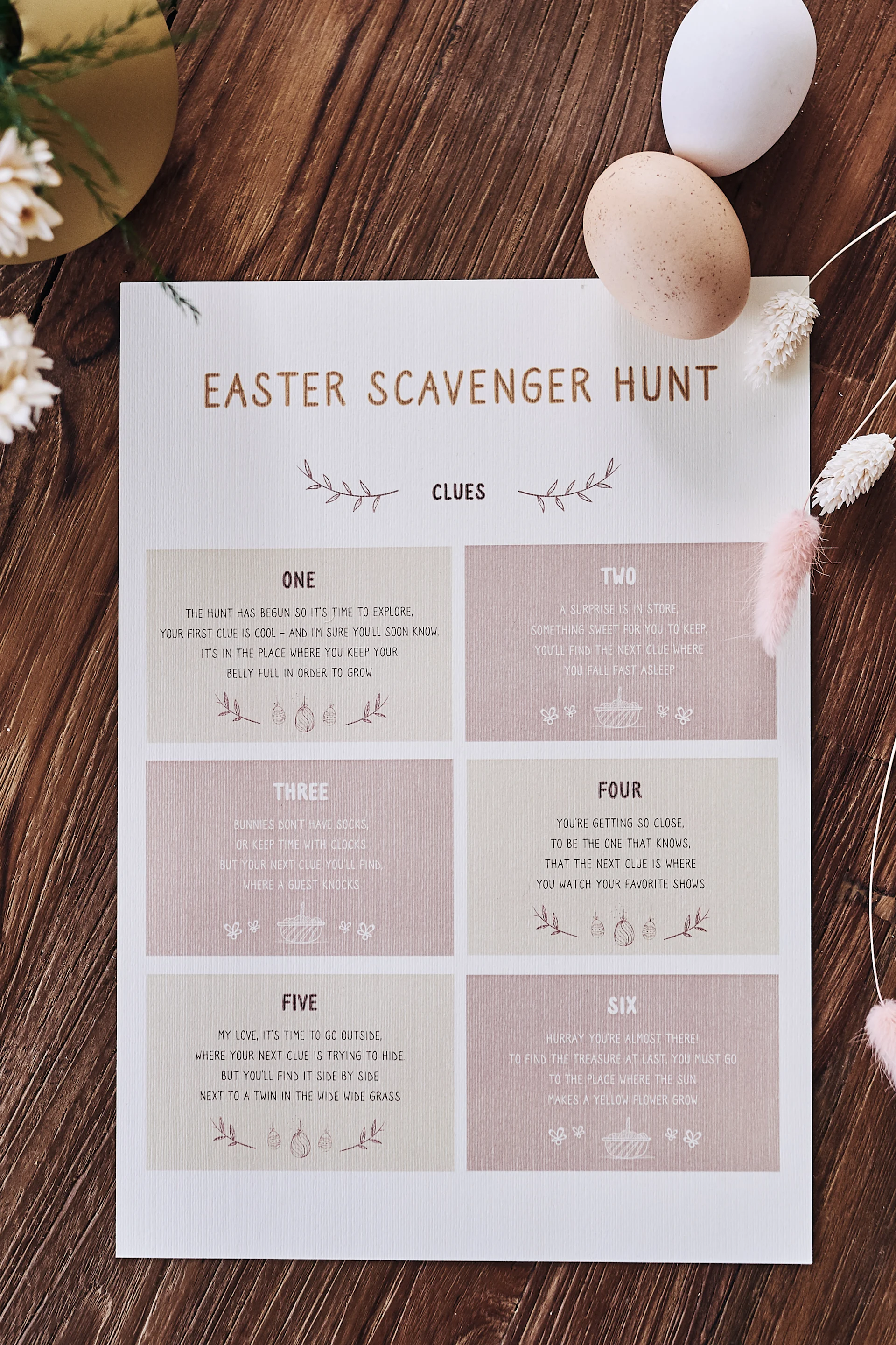 How to organise an egg hunt with clues at Easter - An Easter Scavenger hunt for older members of the family is a great way to get everyone involved.