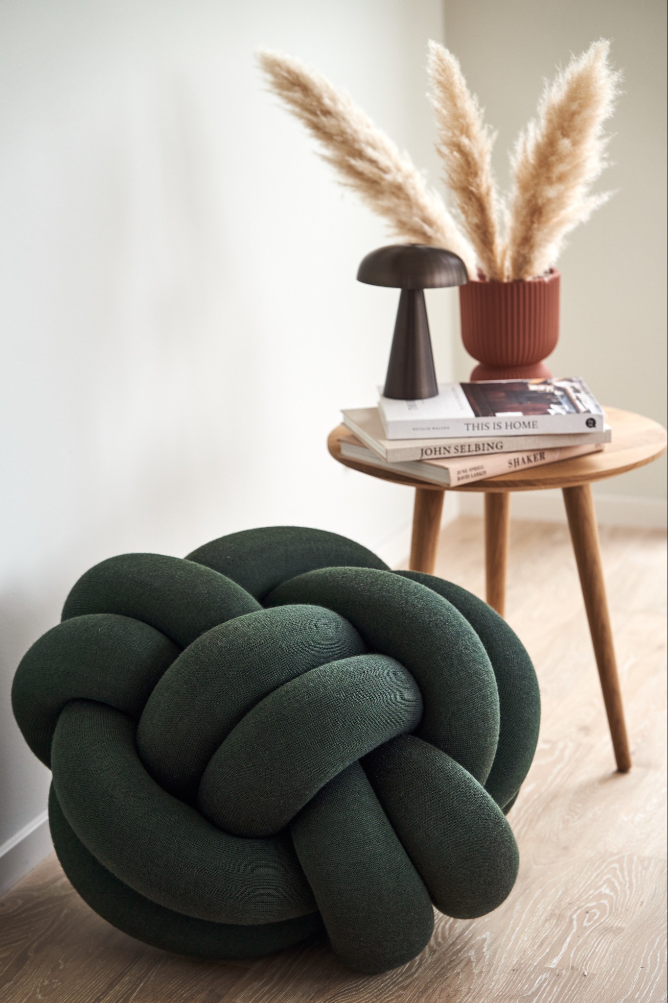 Design House Stockholm Knot Floor Cushion (Medium) Forest Green