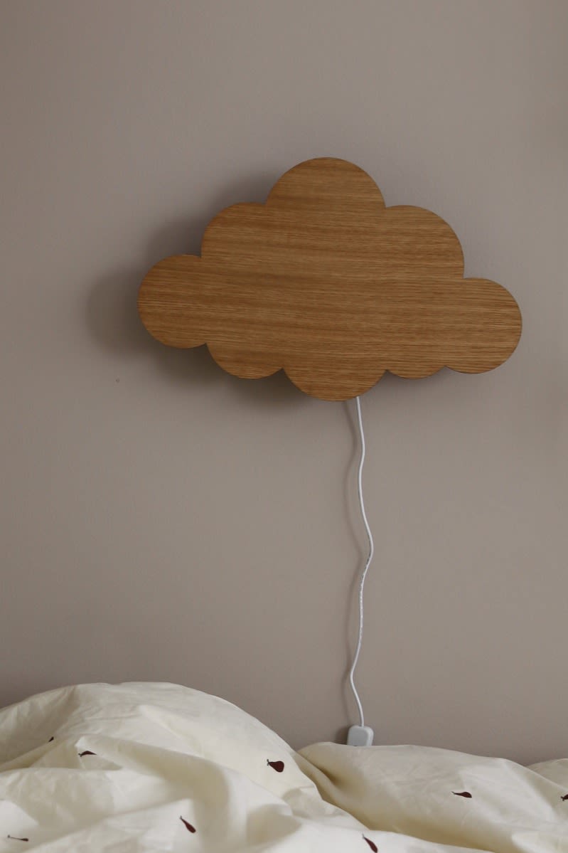 A playful wall lamp makes an ideal nightlight, the perfect playful accessory for any children's room. 