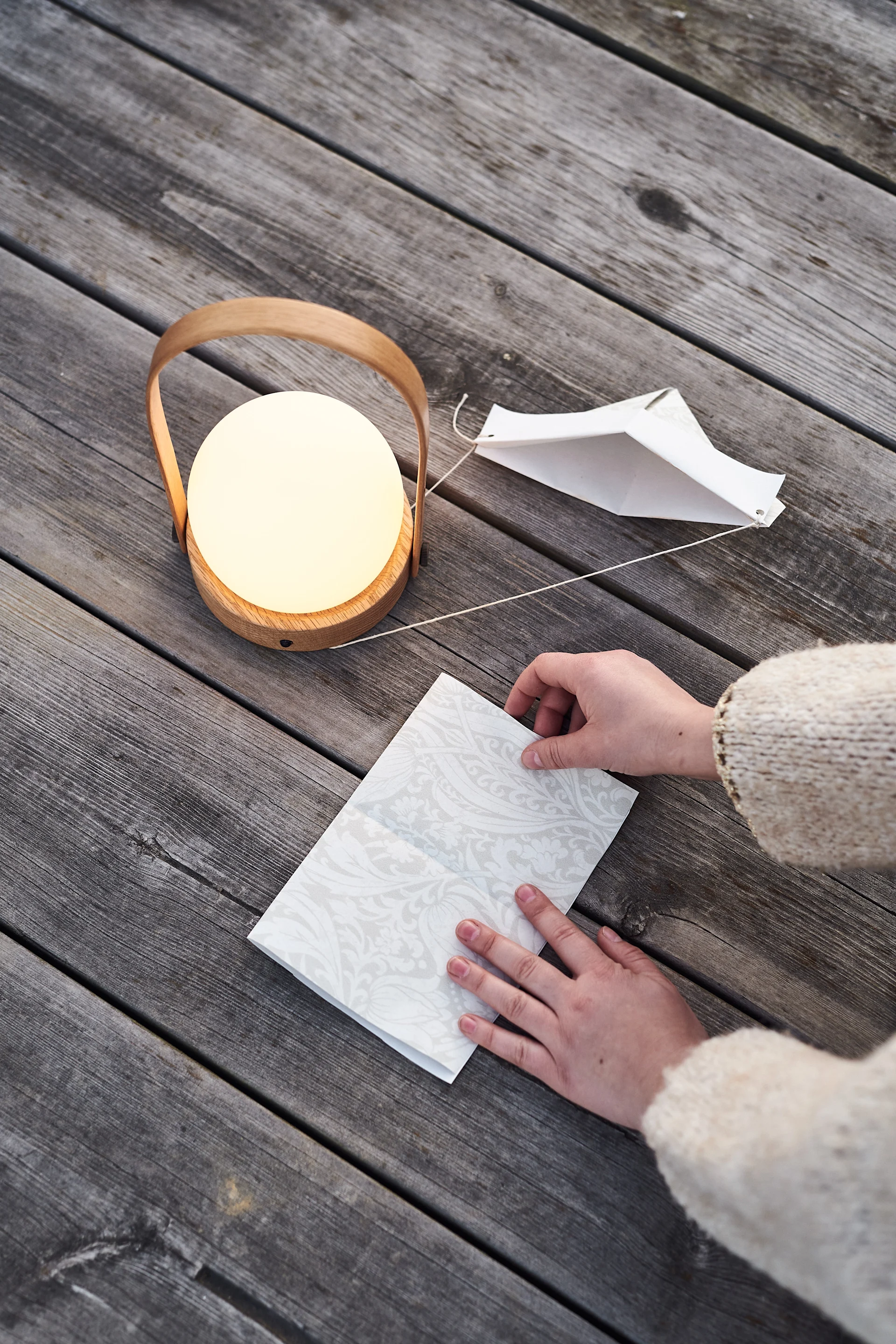 How to fold a paper hat step 3.