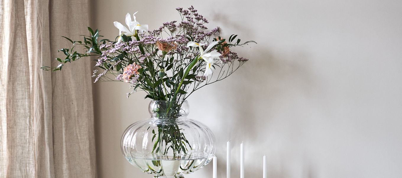 The large round balloon vase from Louise Roe Copenhagen. 